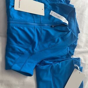 Lululemon Blue Zip-Up Jacket & pants